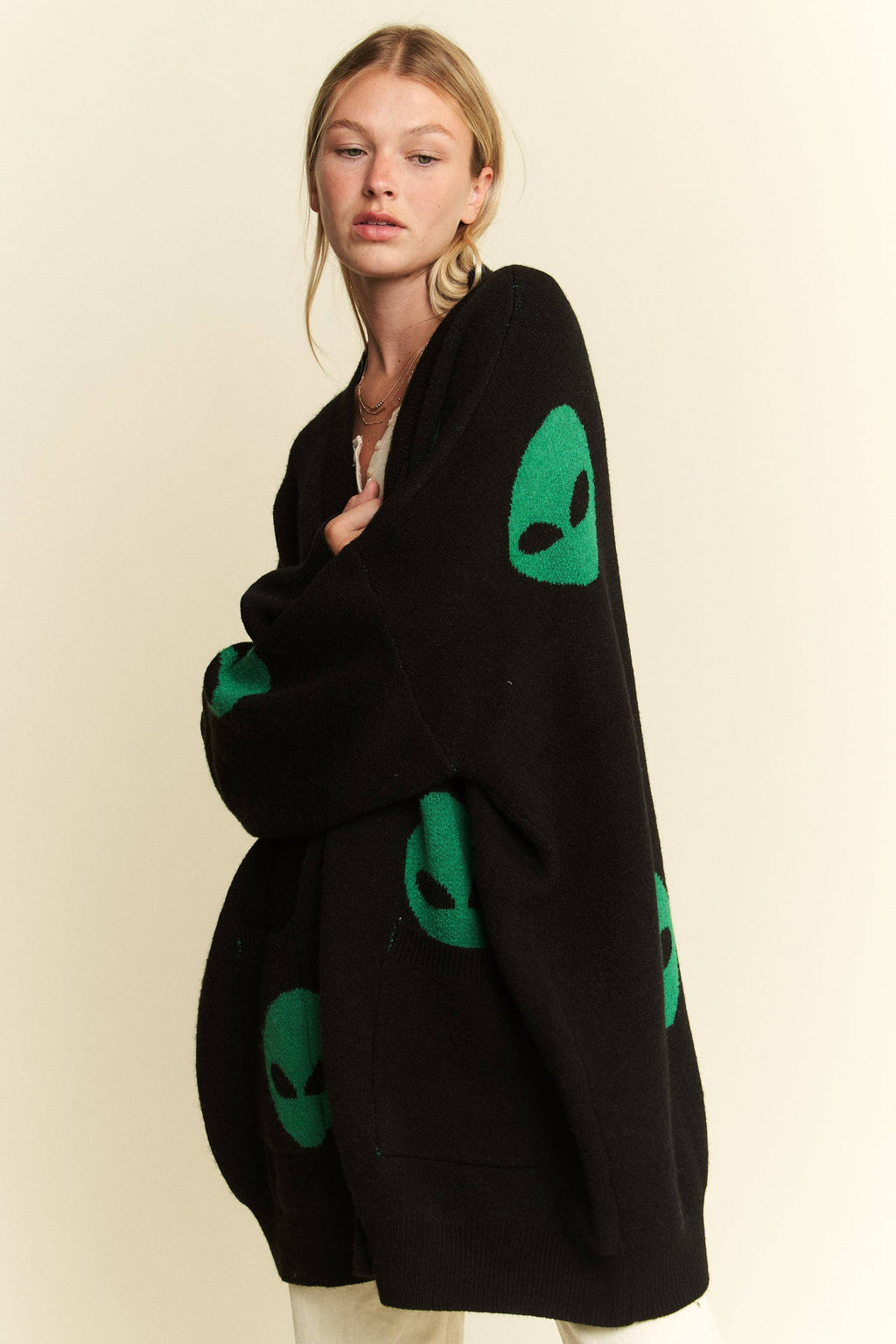 Out of This World Cardigan- Black