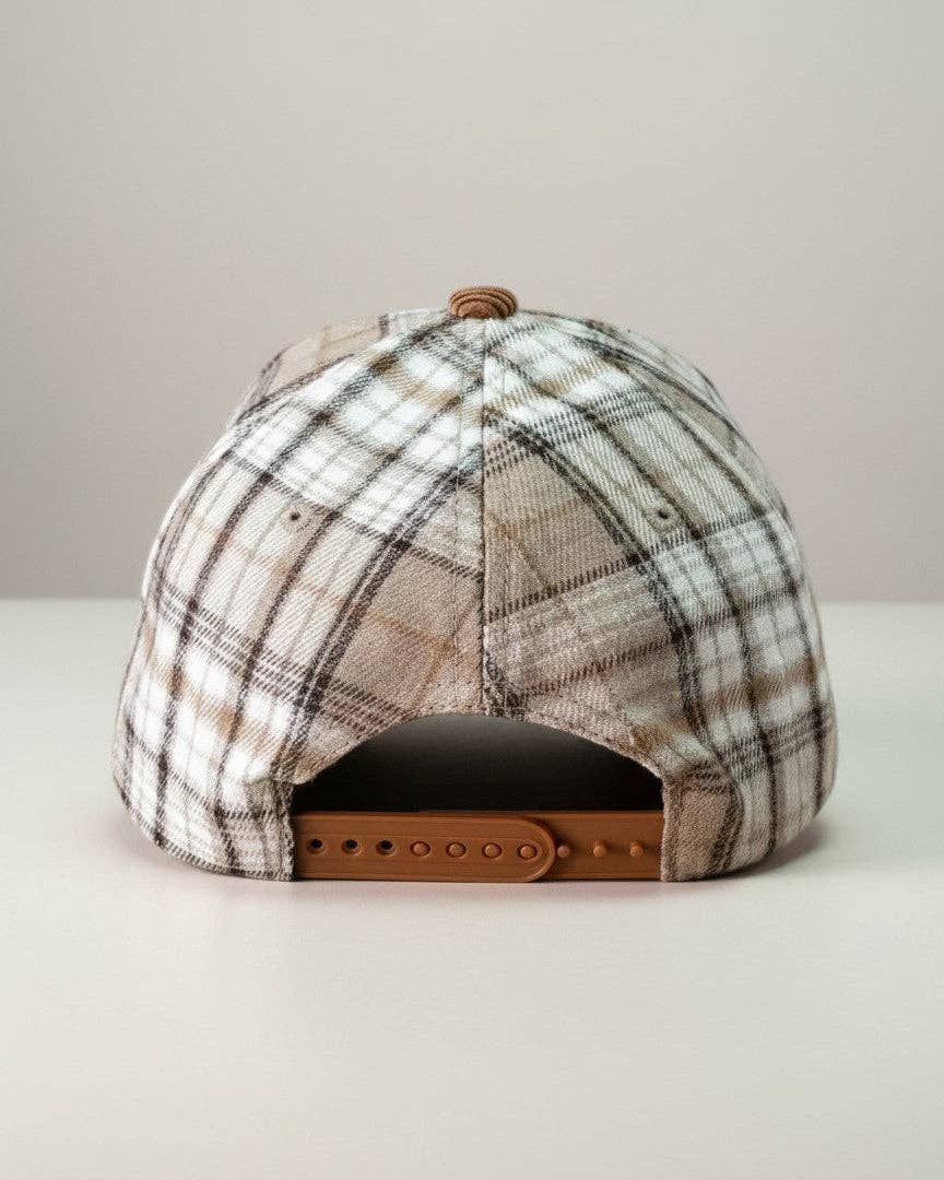 Plaid Horseshoe Hat